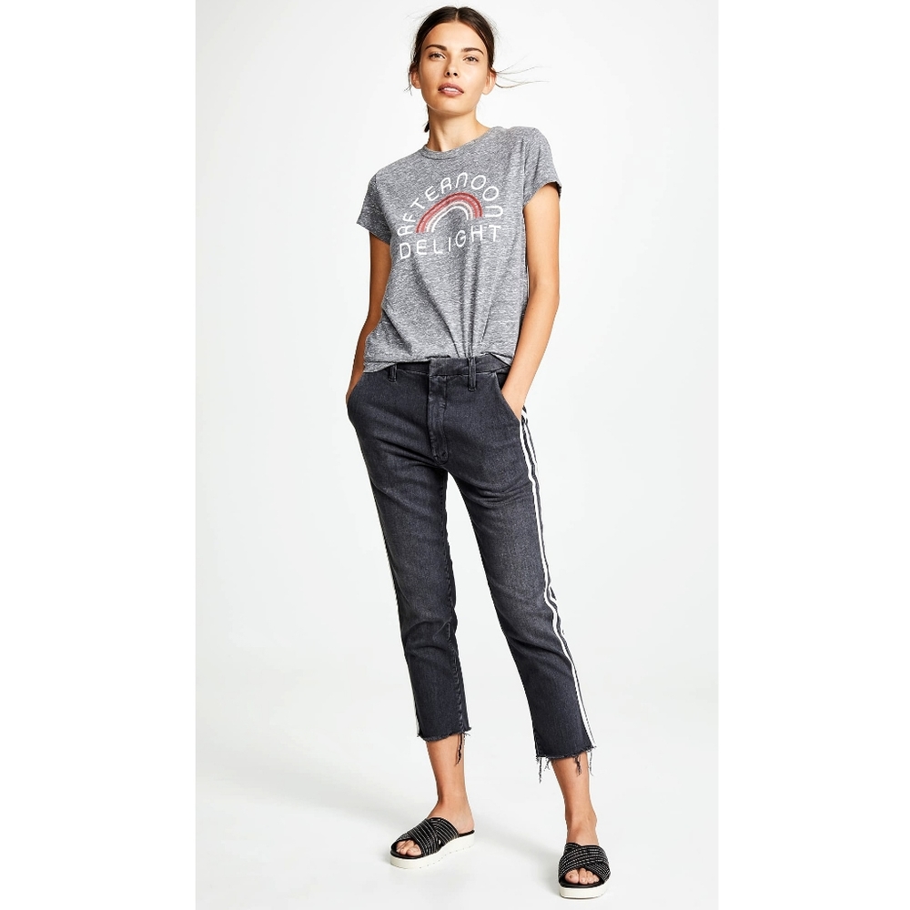 Mother The Shaker Prep Sporty Raw Hem Denim Jeans